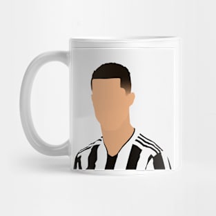 Cristiano Ronaldo Minimalistic Face Art Mug